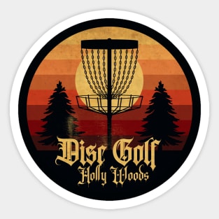 Disc Golf Holly Woods Sticker